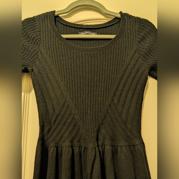 American Eagle Outfitters Black Ribbed Sweater Dress - Picture 2 of 10